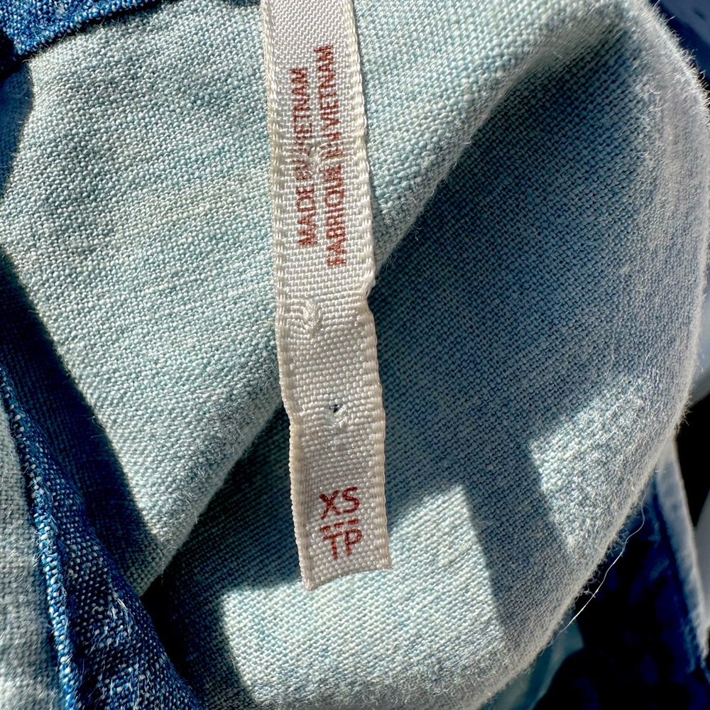 Free People Denim-like blouse - Picture 3 of 3